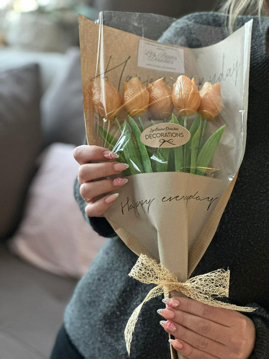 Bouquet de 5 roses (fondants)